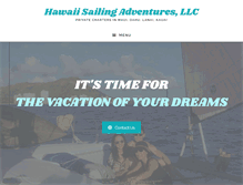 Tablet Screenshot of hawaiisailingadventures.com